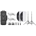 Lighting Kit - Godox Litemons LA300R 2 LED Lights 1800K-10000K RGB Lighting Kit - Godox Litemons LA300R 2 LED Lights 1800K-10000K RGB