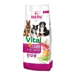 GOLD DOG Premium Vital lammas ja riisi - kuiva koiranruoka - 12kg
