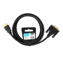 IBox ITVFHDDVI012 HDMI to DVI cable FullHD 1080p 2 m black IBox ITVFHDDVI012 HDMI to DVI cable FullHD 1080p 2 m black