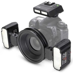 Kameravalosarja - Meike Macro Twin Flash Kit MK MT24, 60°/45° Kääntö, 4 Kanavaa, 3 Ryhmää