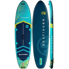 Skateboard SUP Prana kerge sinine 350 x 89 x 15 cm Jooga