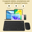 Riff EN / RU izkārtojums 2in1 Bluetooth tastatūra un pele Riff EN / RU izkārtojums 2in1 Bluetooth tastatūra un pele