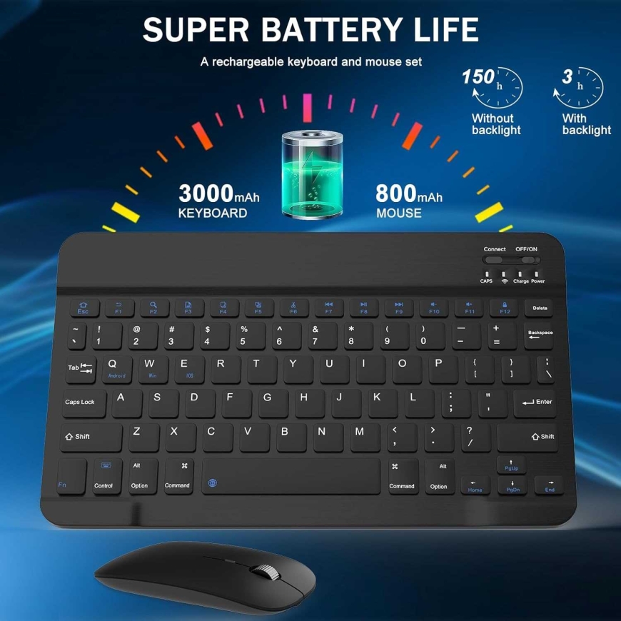 Riff EN / RU -asettelu 2in1 Bluetooth-näppäimistö ja hiiri – 4