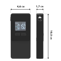 AlcoAlert Smart elektroķīmiskais elpas tests, melns AlcoAlert Smart elektroķīmiskais elpas tests, melns