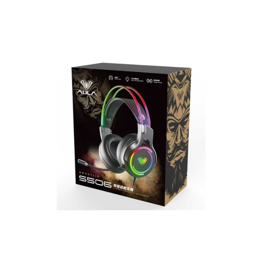 Aula S506 kissankorvakuulokkeet RGB-pelikuulokkeet