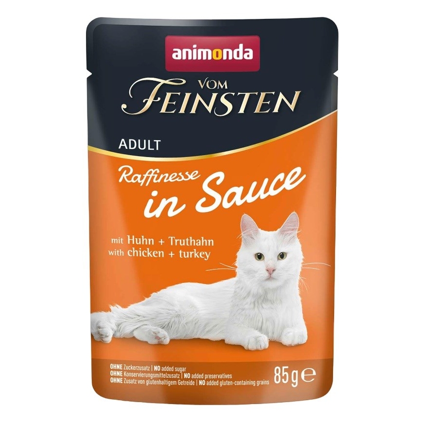 ANIMONDA Vom Feinsten Изысканный соус Курица с индейкой - влажный корм для кошек - 85 г