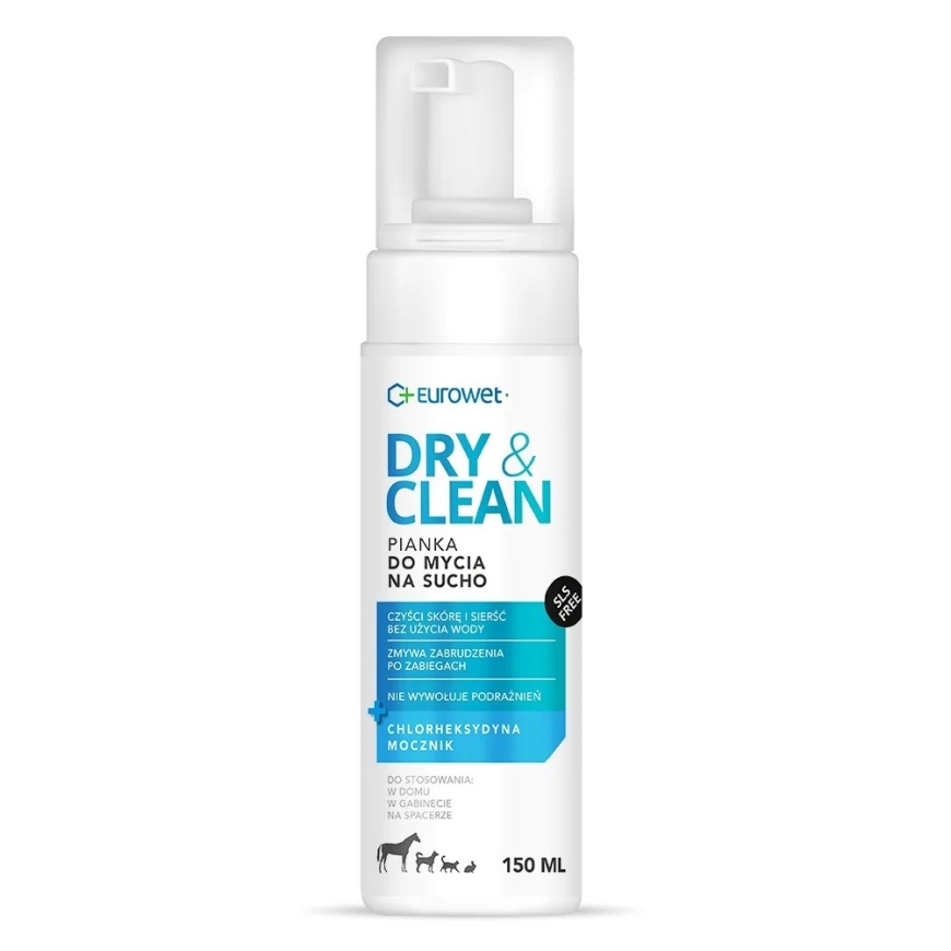 EUROWET Kuiva & Puhdas - vaahto koirille ja kissoille - 150 ml