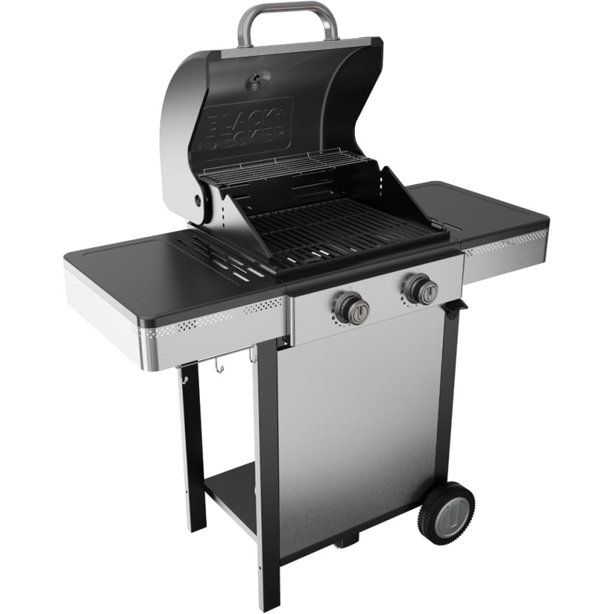 Black+Decker BXOG7200E gaasigrill, 2 põletit x 3,6 kW – 2