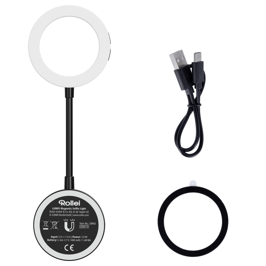 Rollei LUMIS Magnetic Selfie Light LED-осветитель с магнитным креплением – 2