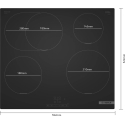 Варочная панель Bosch PIF61ABB5E черная Встраиваемая 60 см Индукционная варочная панель 4 зоны Варочная панель Bosch PIF61ABB5E черная Встраиваемая 60 см Индукционная варочная панель 4 зоны