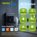 GreenBlue Remote-Controlled WiFi Outlet, Android/iOS/Alexa/Google Home, Timer, Wattmeter, Max 16A/3840W, GB735 B GreenBlue Remote-Controlled WiFi Outlet, Android/iOS/Alexa/Google Home, Timer, Wattmeter, Max 16A/3840W, GB735 B