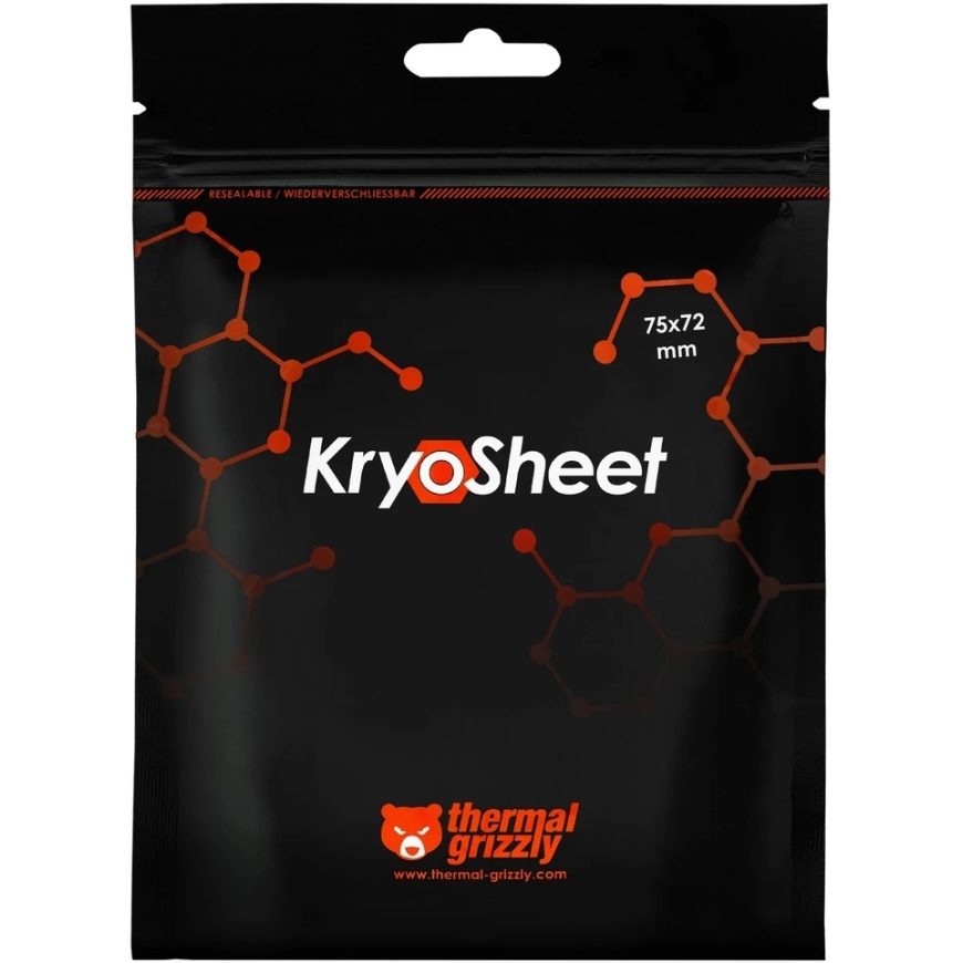 "Thermal Grizzly KryoSheet" termiskā paklājiņš – 75 x 72 mm – 5