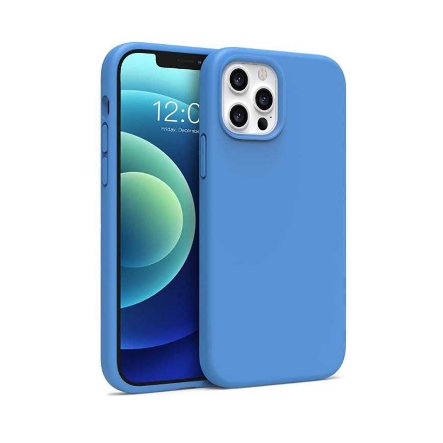 Riff "Minkštas silikono dėklas iPhone 12 Pro Max" Mėlynas – 2