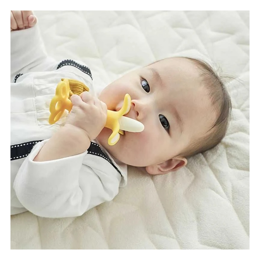 EDISONmama "Baby Real Banana" närimislelu beebidele Koreas, alates 3 kuud, KJ420311 – 3
