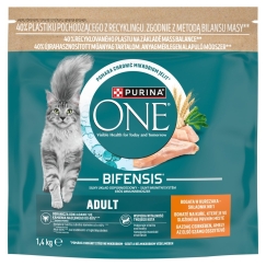 PURINA One Bifensis Aikuisille Runsas kana - kuiva kissanruoka - 1,4kg