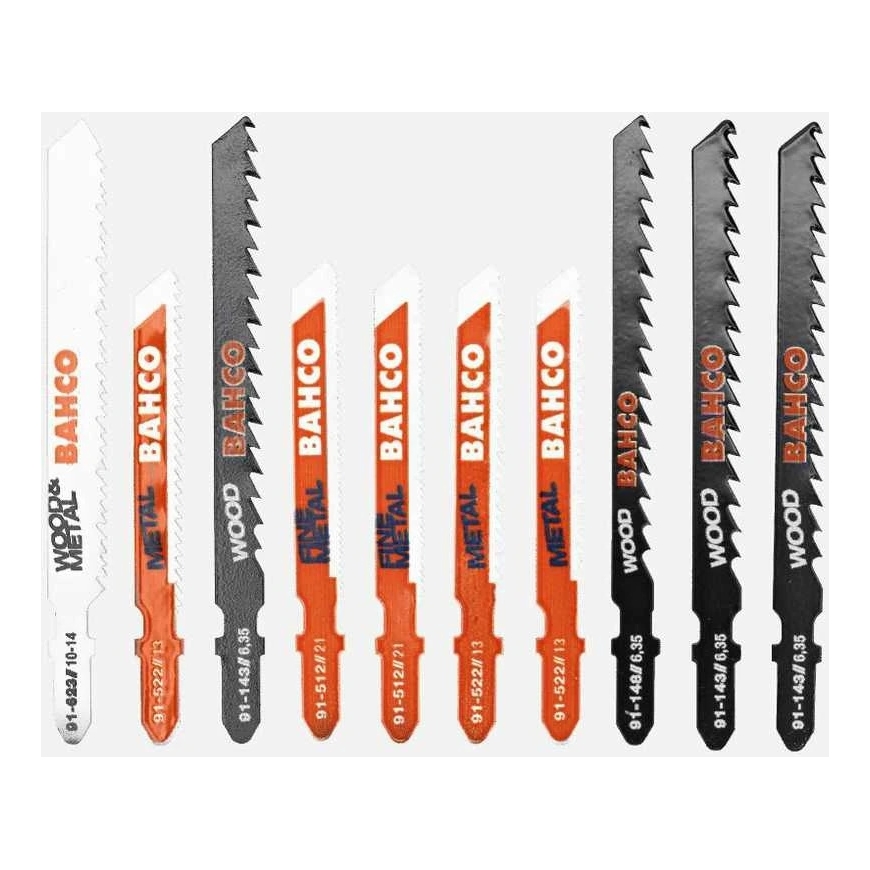 Bahco Saw Blade Set 10pcs, for Metal, Wood and Plastic – 2