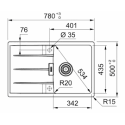 Franke CNG 611-78 onyx - 114.0681.581