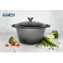 Enger EMALINIS KETUS PUODAS SU DANGIU, MARBLE GREY COLOR, CAPACITY 2.9L, 1 pc.