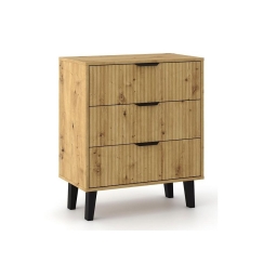 SCANDI 3S SLIM OAK ARTISAN KOMODA