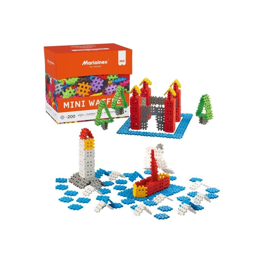Marioinex Mini Vaflių Statybiniai Blokeliai, 200 vnt.