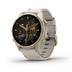 Garmin Fenix 8 3.3 cm (1.3") AMOLED 43 mm Digitālais 416 x 416 pikseļi Viedtālvārds Zeltīts Wi-Fi GPS (satelīts)
