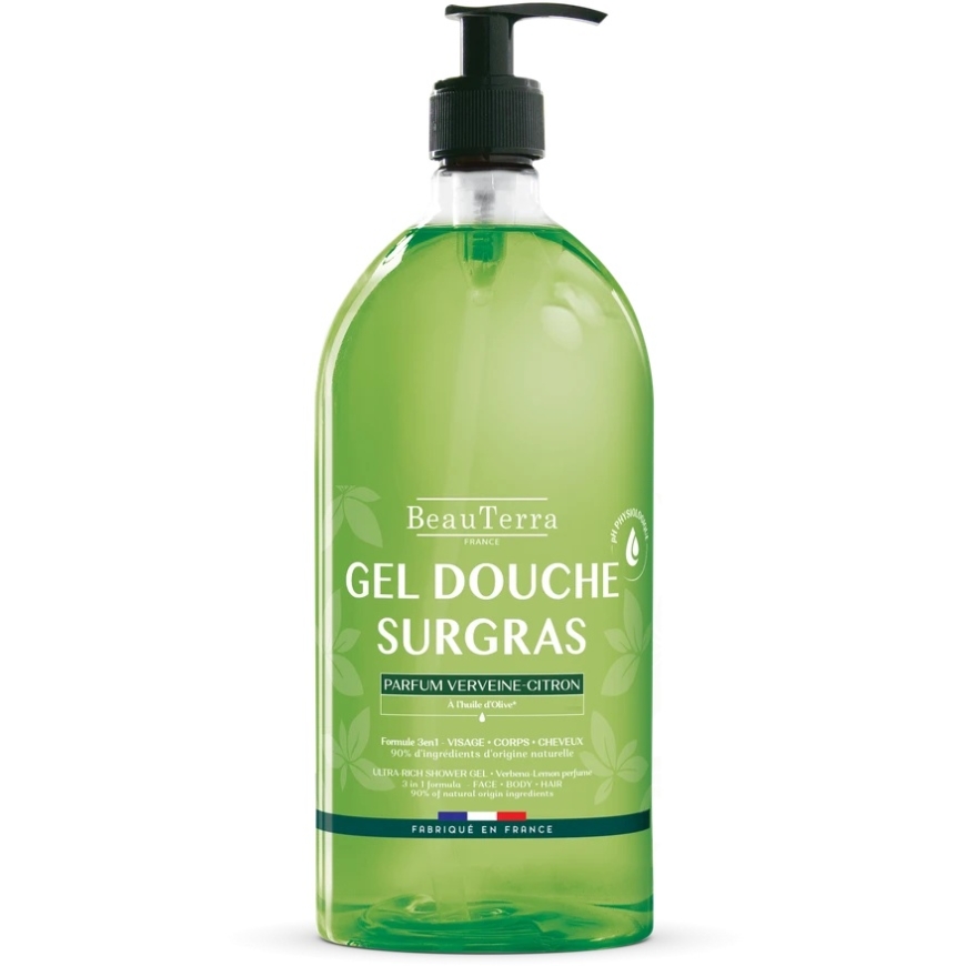 Beauterra Verbena Sidruni Dušigeel, 1000 ml – 2