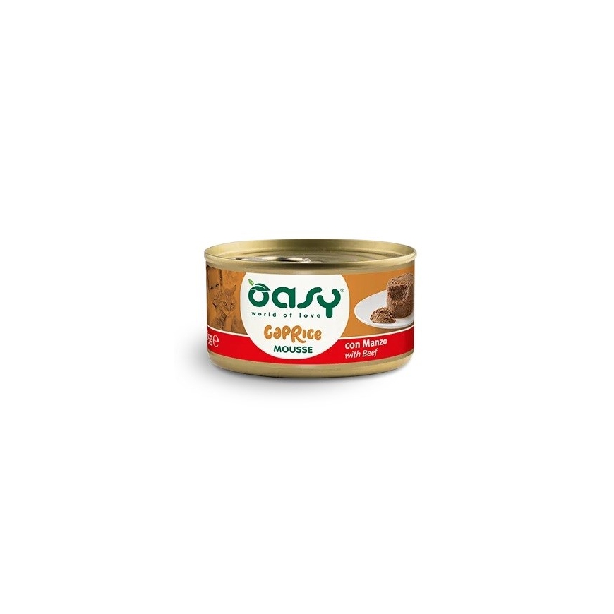 OASY Caprice Mousse Liellopa - mitra kaķu barība - 85g