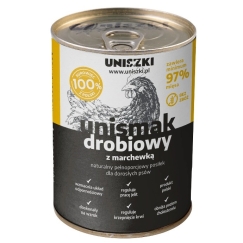 UNISZKI UNIsmak Mono Paukštiena - šlapias šunų maistas - 400g