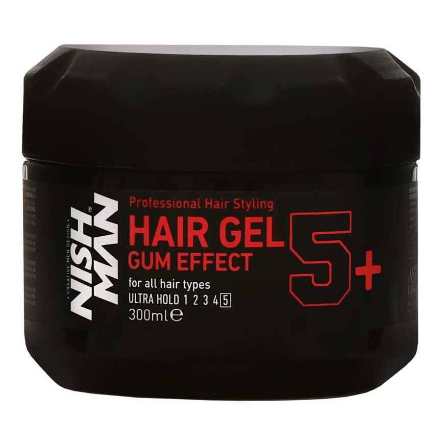 Nishman Ultra Hold Hair Gel Gum Effect Styling Gel, 300 ml – 2