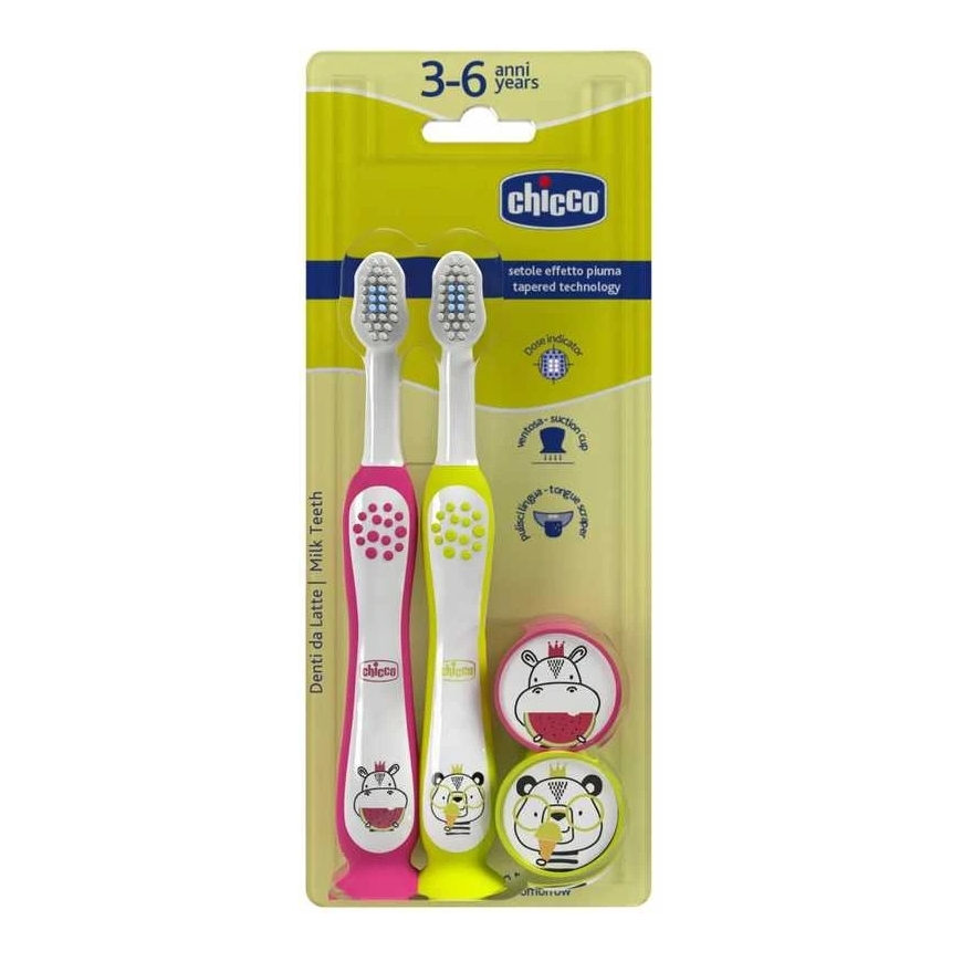 CHICCO 00012084000000 Hipcio Panda hammasharjat 3-6v