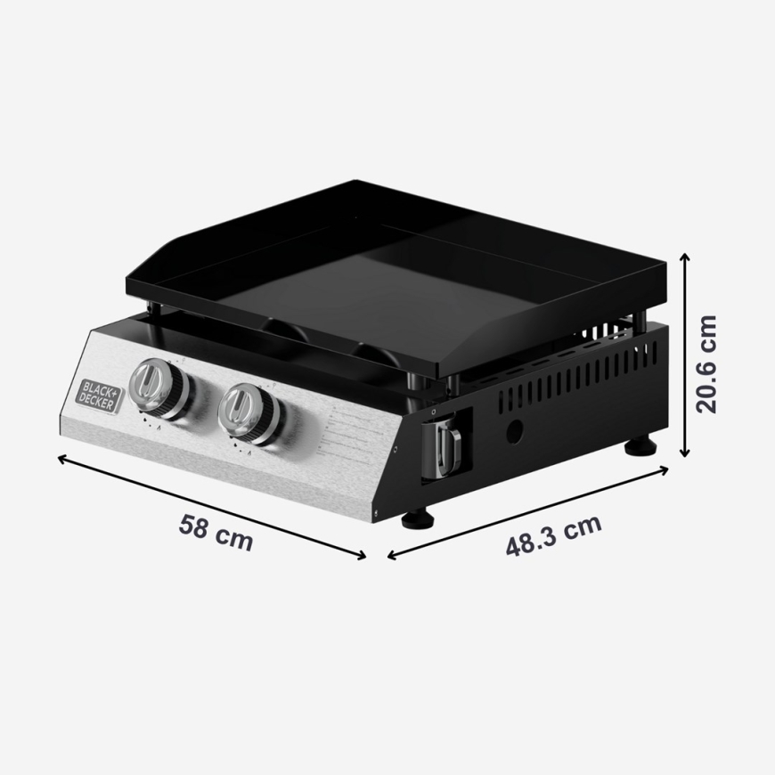 Black+Decker BXOP4900E 2-burner gas barbecue – 2