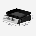 Black+Decker BXOP4900E 2-polttiminen kaasugrilli Black+Decker BXOP4900E 2-polttiminen kaasugrilli