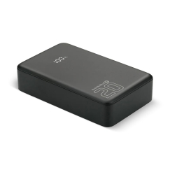 Повербанк 20 000 мАч, 1x USB, 2x USB-C, 20W, QC4+, LCD экран, черный
