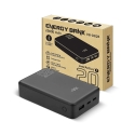 Powerbank 20 000mAh, 1x USB, 2x USB-C, 20W, QC4+, LCD-näyttö, musta Powerbank 20 000mAh, 1x USB, 2x USB-C, 20W, QC4+, LCD-näyttö, musta
