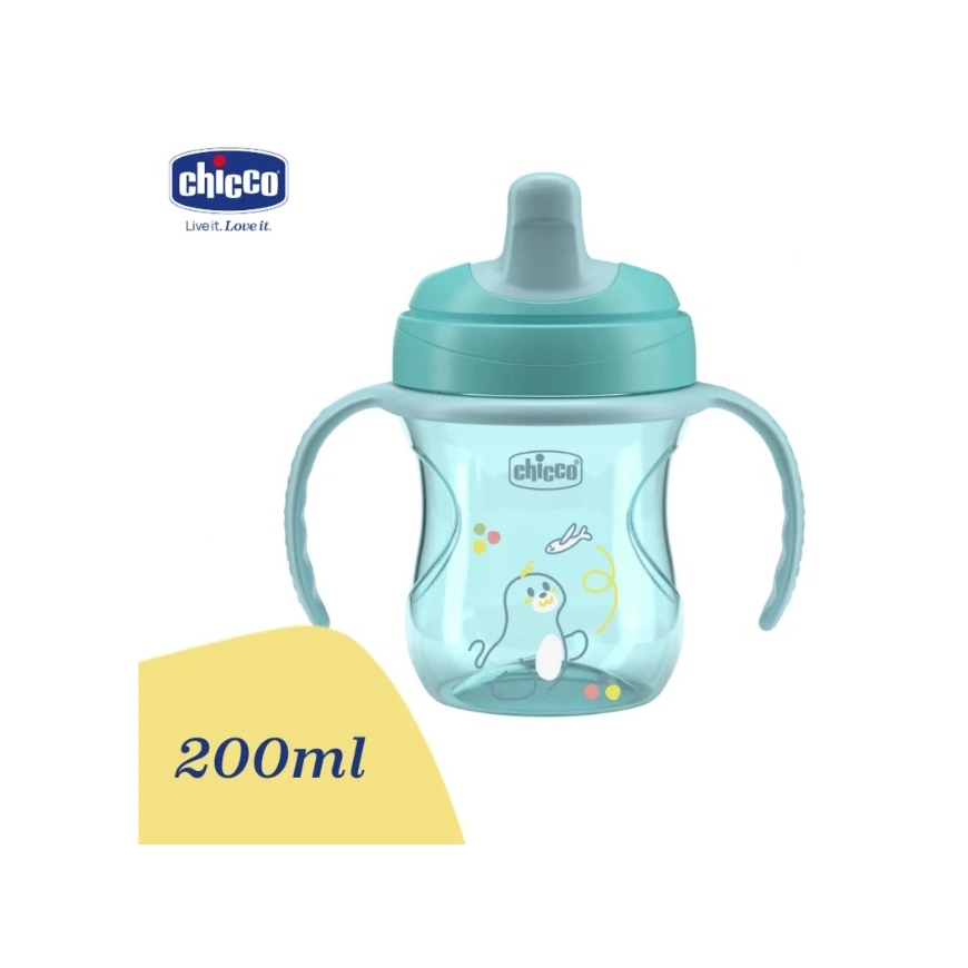 Chicco Cup with Hard Spout 200ml Turquoise 6m+ – 4