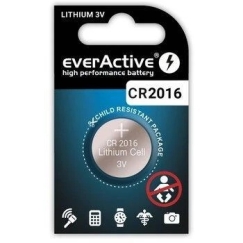 Литиевая батарея CR2016 3В EverActive 5 шт