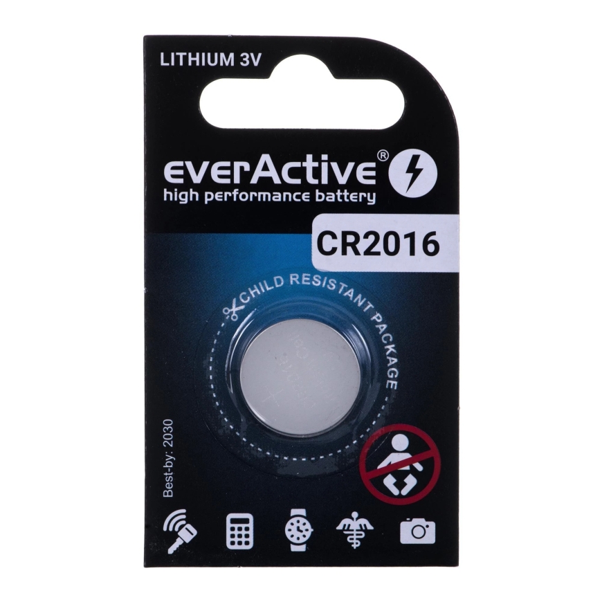 Liitiumaku CR2016 3V EverActive 5 tk – 2