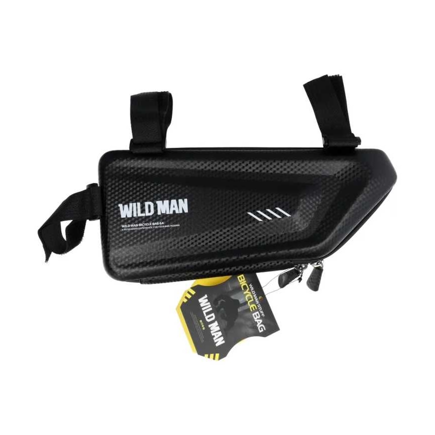 Wildman E4 trīsstūra cietā ūdensizturīgā velosipēda rāmja soma 1.5L – 3