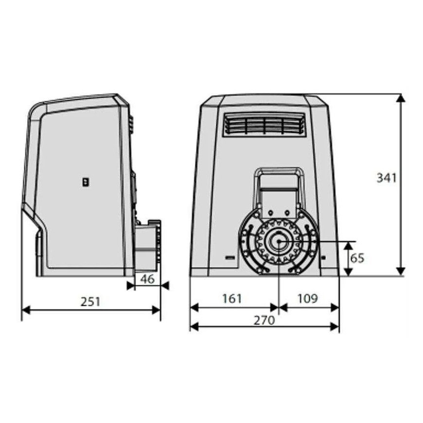 BFT ARES ULTRA BT B1000 KIT INT automatic kit for sliding gates up to 1000 kg – 2
