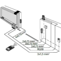 BFT ARES ULTRA BT B1000 KIT INT automatic kit for sliding gates up to 1000 kg