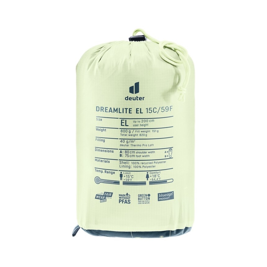 DEUTER DREAMLITE 15C/59 F Sleeping Bag blue – 4