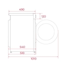 Pesumasin Teka WM 20841 W PL 8 kg 1400 p/min valge, must Pesumasin Teka WM 20841 W PL 8 kg 1400 p/min valge, must