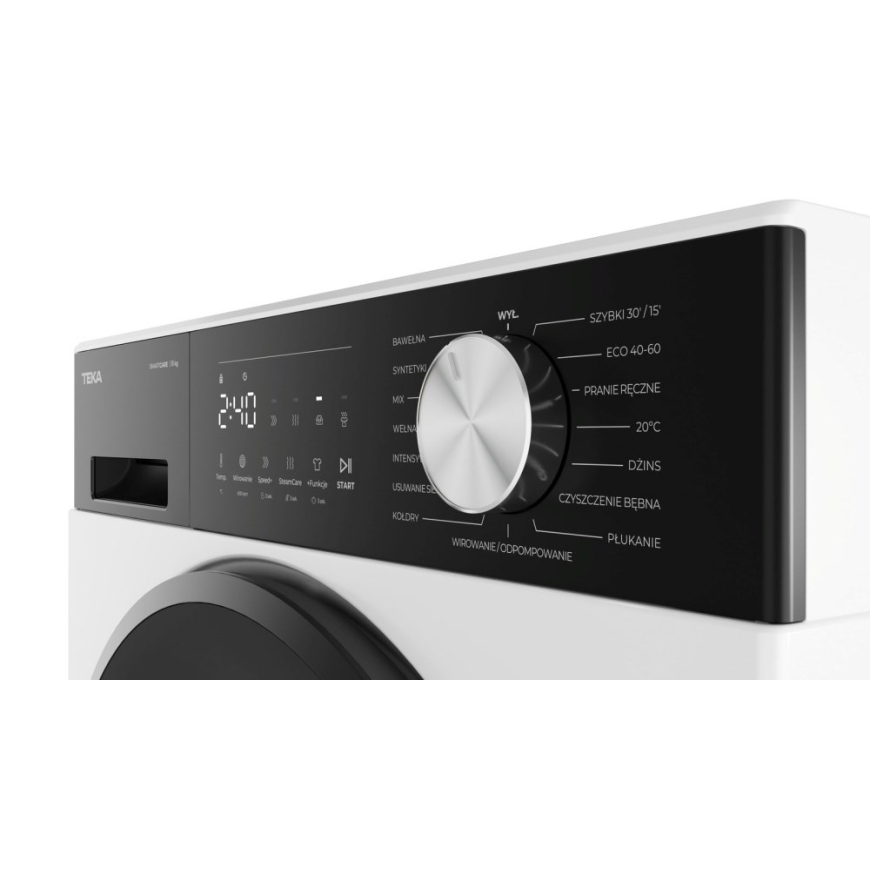 Teka WM 20841 W PL Washing Machine 8 kg 1400 RPM White, Black – 3