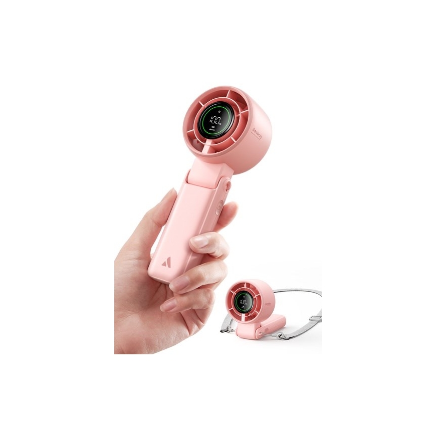 AECOOLY Halo 02 – Portable Handheld Fan, rose – 3