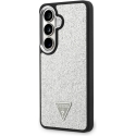 Dėklas Guess Fixed Glitter Triangle MagSafe Samsung Galaxy S26 sidabrinis Dėklas Guess Fixed Glitter Triangle MagSafe Samsung Galaxy S26 sidabrinis