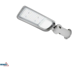 Bemko 70W LED street light JAZMIN, light gray, 4000K, IP65, 140°x70°