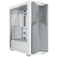 Corsair 3200D RS kompiuterio korpusas, Midi-Tower, ATX, grūdintas stiklas - baltas