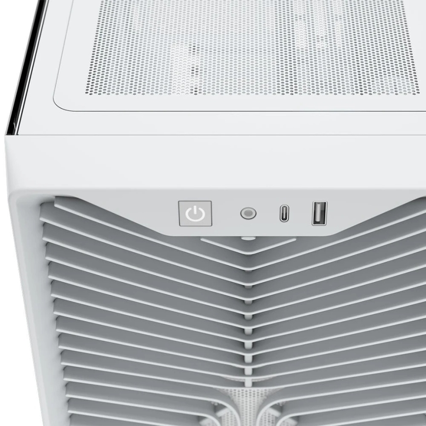 Corsair 3200D RS arvutikorpus, Midi-Tower, ATX, karastatud klaas - valge – 3
