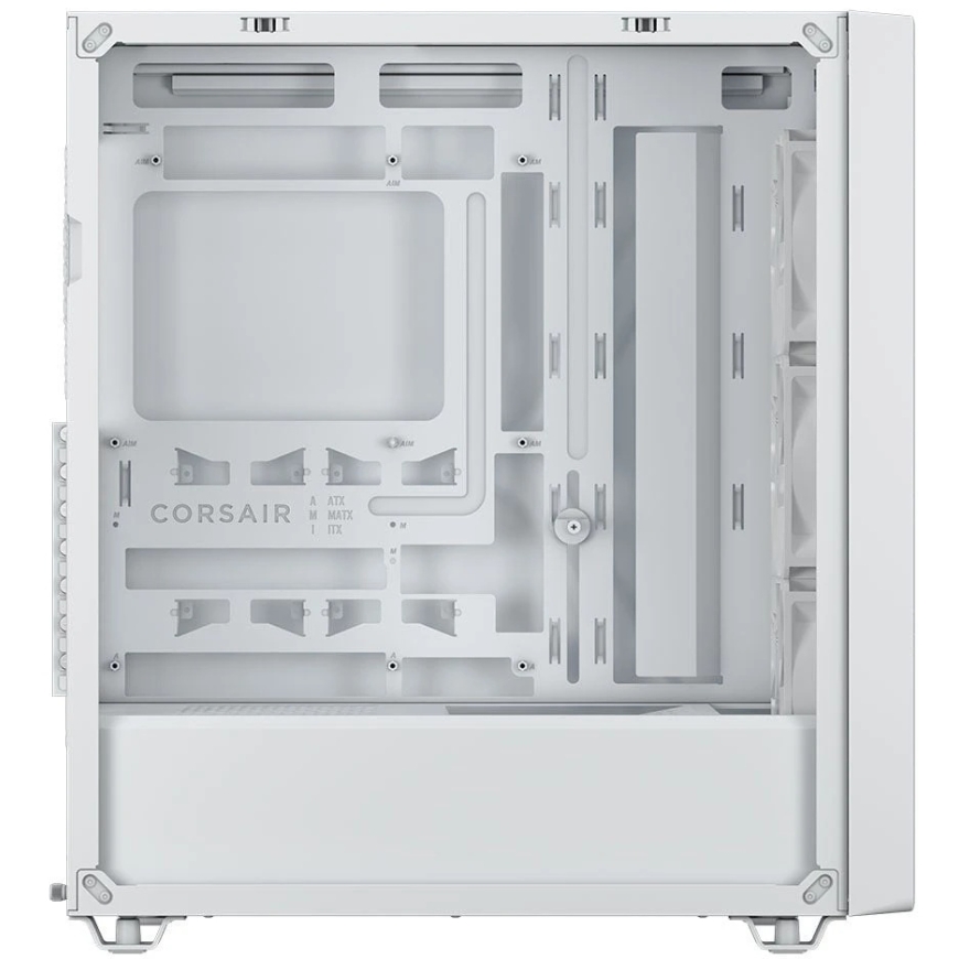 Corsair 3200D RS datora korpuss, Midi-Tower, ATX, rūdīts stikls - balts – 5
