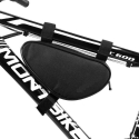 Wozy 11BK Double Fix ūdensizturīga priekšējā rāmja soma velosipēdam 1.5L